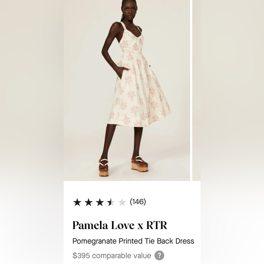Pamela Love Pomegranate Printed Midi Dress